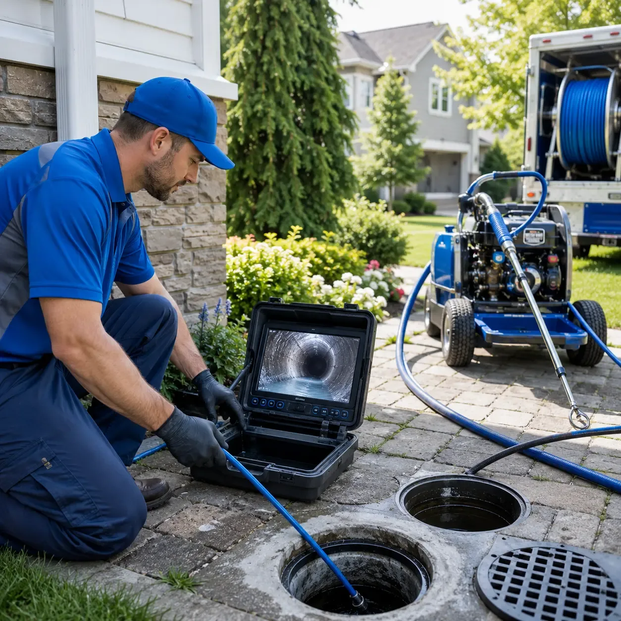 Outdoor drain cleaning professionals serving Bloomfield, IN