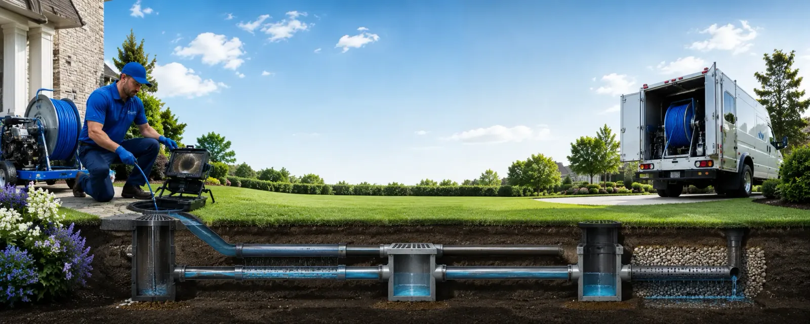 Outdoor drain cleaning information for Bloomfield, IN